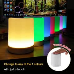 LED Lamp With Bluetooth Speaker Touch Control Light 7 Shades 0