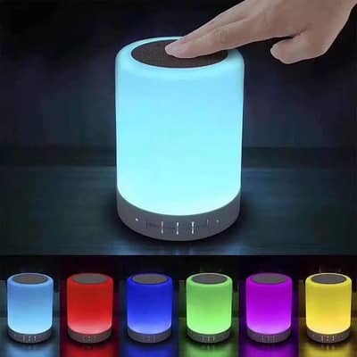 LED Lamp With Bluetooth Speaker Touch Control Light 7 Shades 1