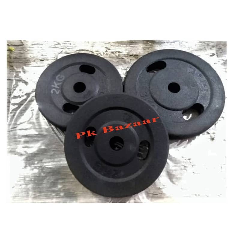 48kg Set 8 in 1 Multi Position Bench Press Rubber Coated Plates Dumbel 1