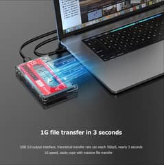 ORICO 2580U3 USB 3.0 Mobile Hard Disk Case Transparent 6TB 2.5 Inch.