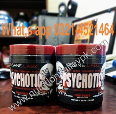 Psychotic Pre-Workout by Insane Labz Energy Booster Supplement sale In