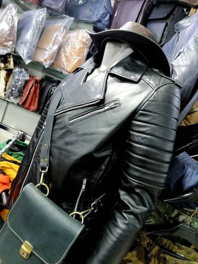 olx leather jacket