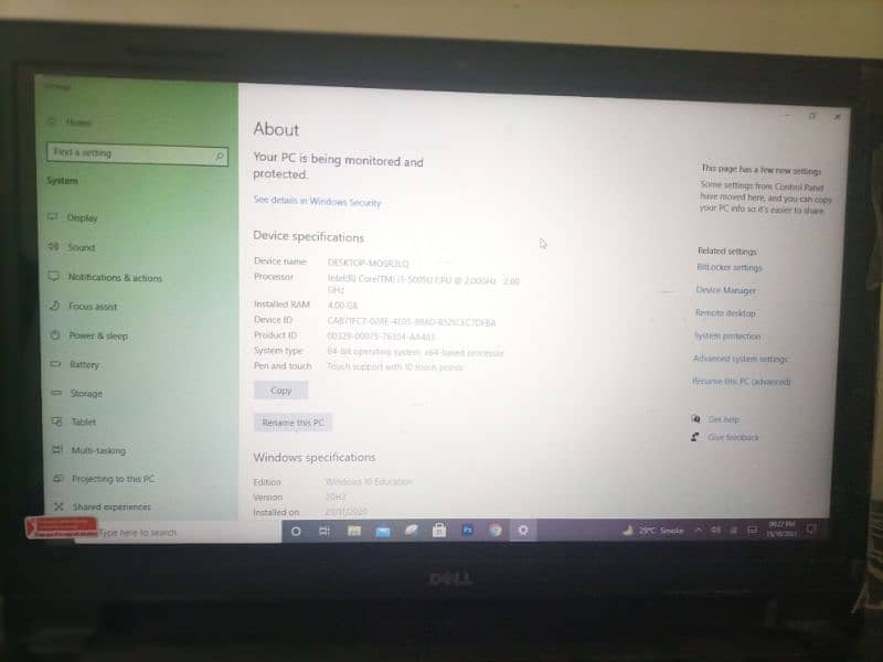 Dell core i3 5th genration with touch screen for sale 4