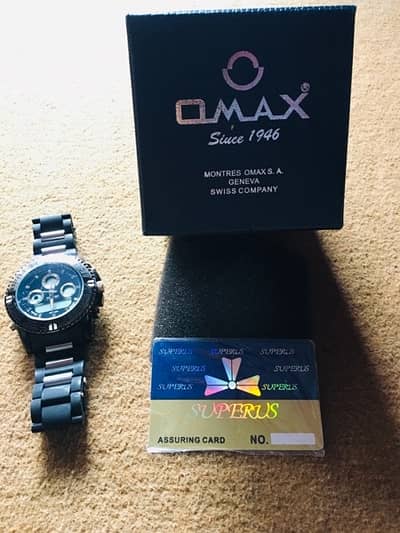 Omax (Brabo) dual watch,,Digital+Analog dial+led light 3