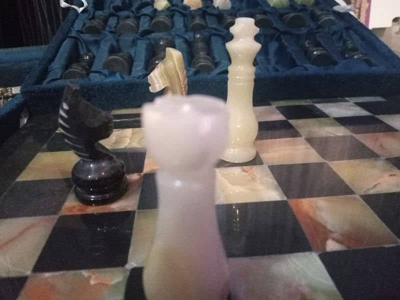 Chess Game in MARBLE Handcrafted (size 12x12) Indoor Game 5