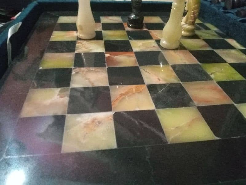 CHESS Game set MARBLE made Handcrafted (size 12x12) Indoor Game 6