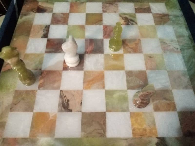 Chess Game in MARBLE Handcrafted (size 12x12) Indoor Game 8