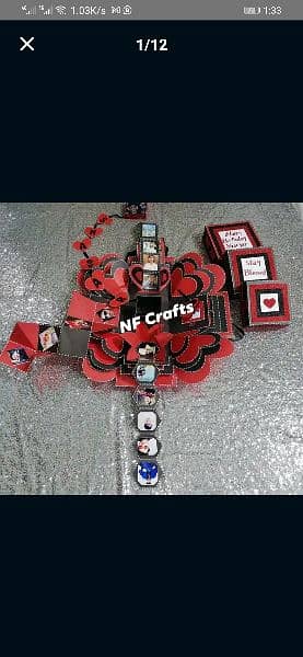 Decorated handmade gifts