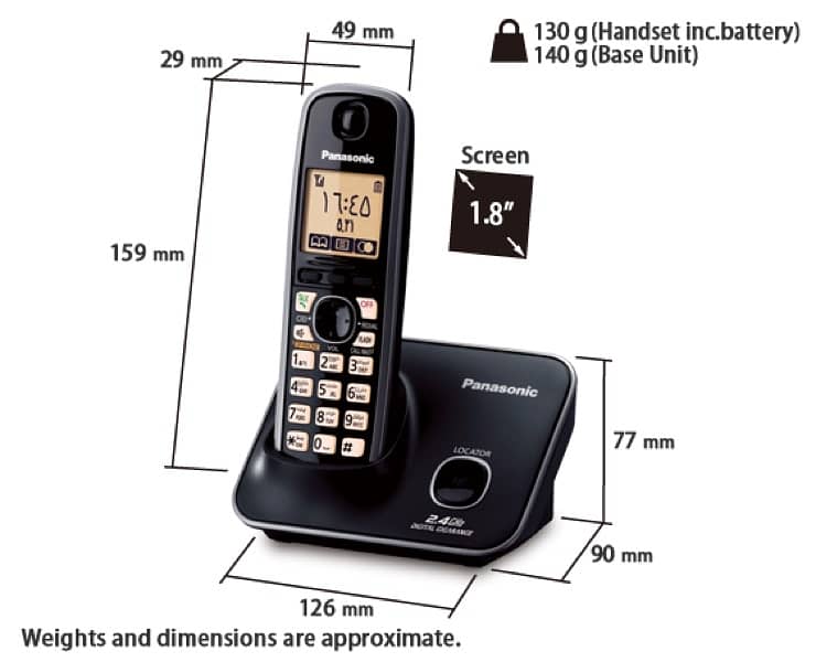 Panasonic cordless phone dual set 1