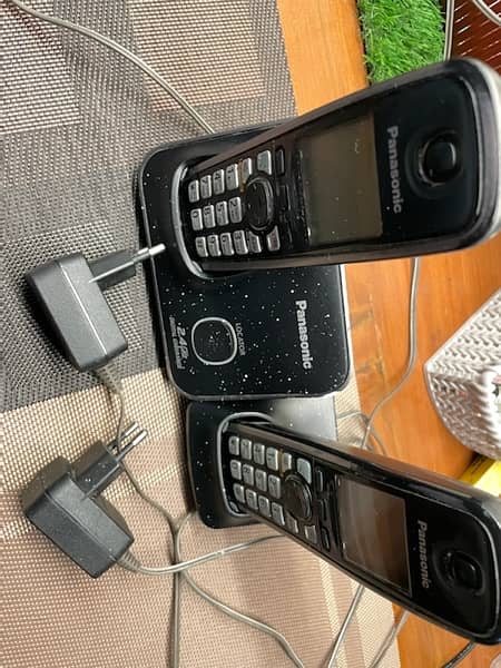 Panasonic cordless phone dual set 4