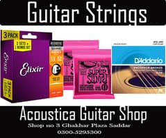 Guitar strings and accessories at Acoustica Guitar Shop