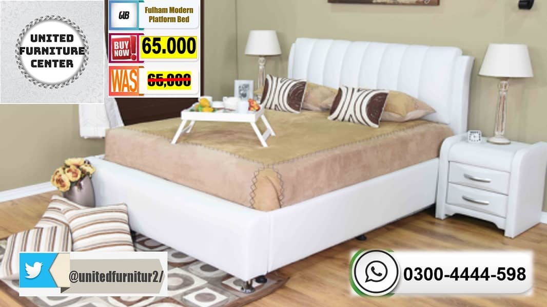 BED SALE  RIGHT IN! AVAIL 15% OFF ON MODERN BED 5