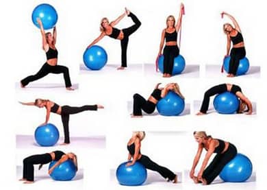 Yoga Ball Gymnastic Ball Anti Burst and Slip Resistance with Foot Pum 1