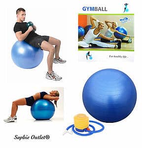 Yoga Ball Gymnastic Ball Anti Burst and Slip Resistance with Foot Pum 2