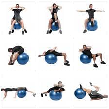 Yoga Ball Gymnastic Ball Anti Burst and Slip Resistance with Foot Pum 3