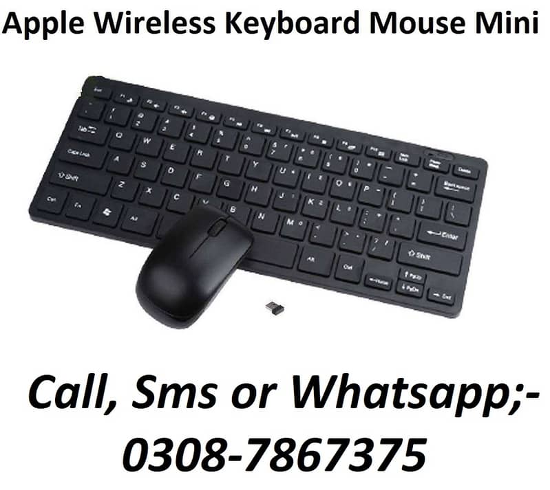 Apple Wireless Keyboard Mouse Mini Support For Apple, Android, Windows 0