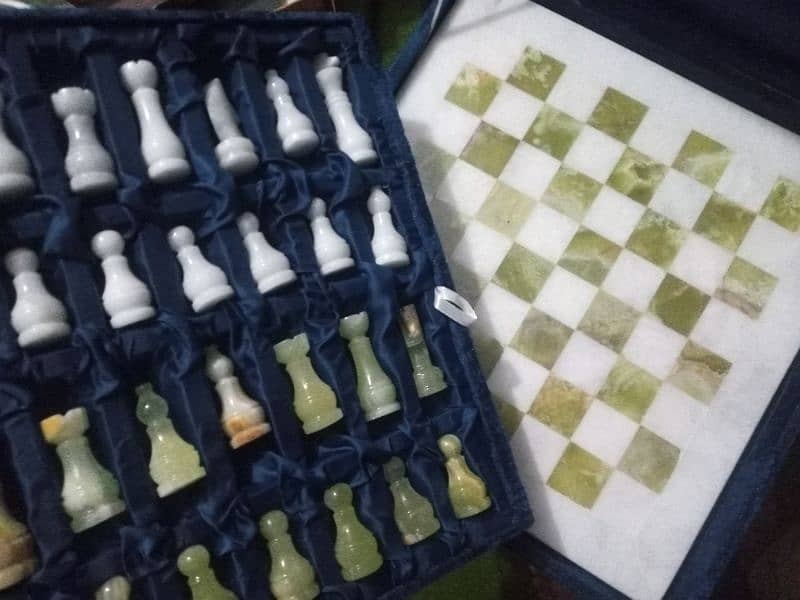 Chess Game in MARBLE Handcrafted (size 12x12) Indoor Game 10