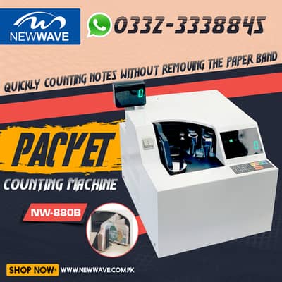 newwave cash counting,note,bill,packet,money checker machine,PAKISTAN 8