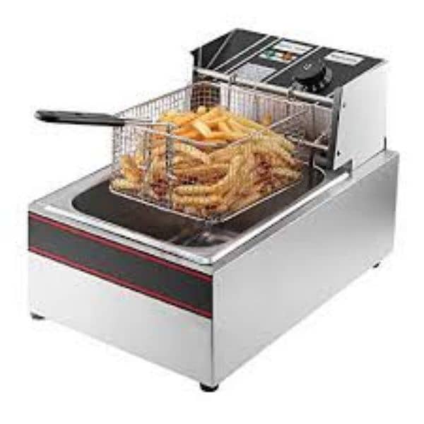 Imported Electric commercial 6L Stainless steel Deep fryer 3