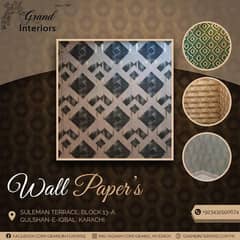 Stylish wallpapers by Grand interiors