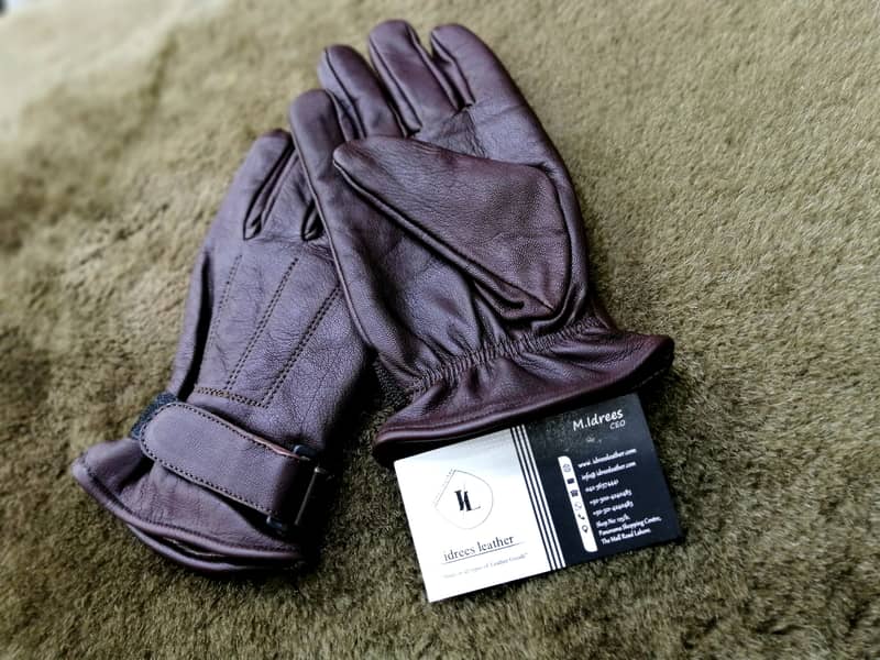 Best Genuine Leather Gloves Winter Gloves Bikers Gloves for men 0
