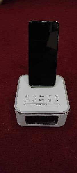 Bluetooth Speaker with Smartphone Holder and Big Display Alarm Clock 1