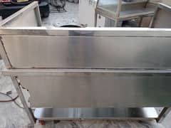 Biryani and burger steel counter for sale