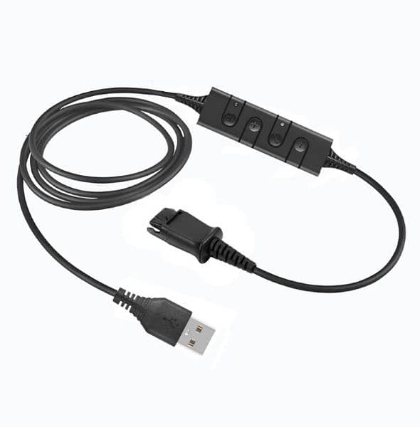 usb qd cables for plantronics poly logitech A4tech headset sennheiser 3