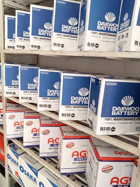 New DAEWOO, AGS, OSAKA, EXIDE, FB, PHOENIX And Acdelco Batteries 4