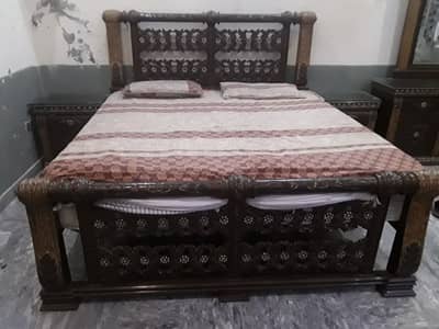 chinioti King size Double bed deyar Finishing
