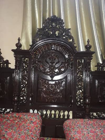 Chinioti Bed Set (Original latest) with side tables and Dressing Table