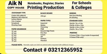 copies and books printing production