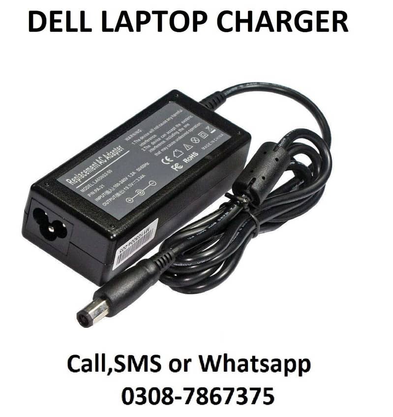 Dell Laptop Charger 4.62A Charger STANDARD round pin 7.4 X 5.0 HP ACER 1