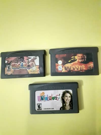 GAMEBOY ADVANCE 3  CARTRIDGES