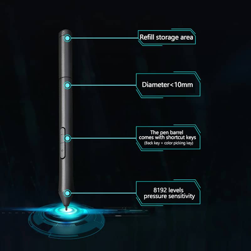 Graphic Tablet 10moons G50 Professional 8192 Levels Android Supported 3