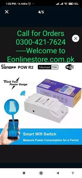 Sonoff r2 watts amp show WiFi switch anila beoblyul, yeond 2