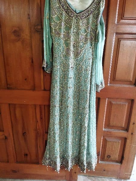 pista green maxi. . . . maxi+kaam wala dupatta+trousers 5