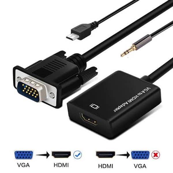 VGA to HDMI Adapter Video Converter 2