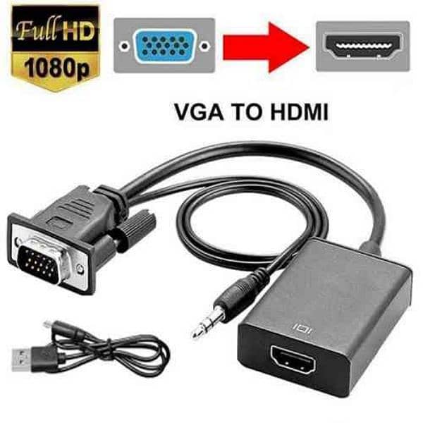 VGA to HDMI Adapter Video Converter 0