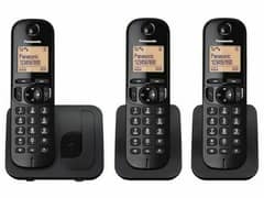 uk imported Panasonic trio cordless phone with intercom answer machine
