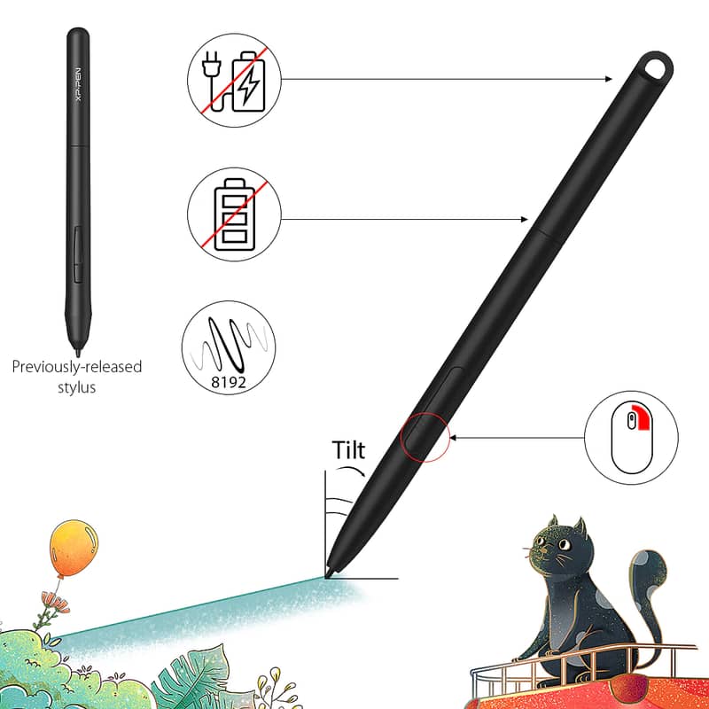 Digital Drawing Tablet XP-Pen Star G960 Graphic Tablet 8192 Levels Sup 2