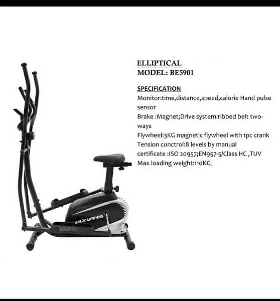 American Fitness Elliptical Trainer & Gym Equipment 1