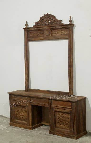 Chinioti Solid Sheesham(Taali) Wooden Dressing Table without Polish