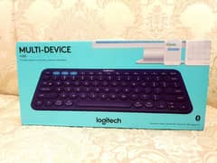 Logitech K380 3 Multi Device Bluetooth Keyboard Elegant Blue Like New