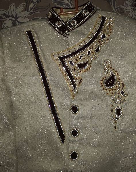 Sherwani + Turban + Khussa for sale (One time used only) 3