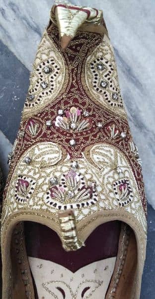 Sherwani + Turban + Khussa for sale (One time used only) 6