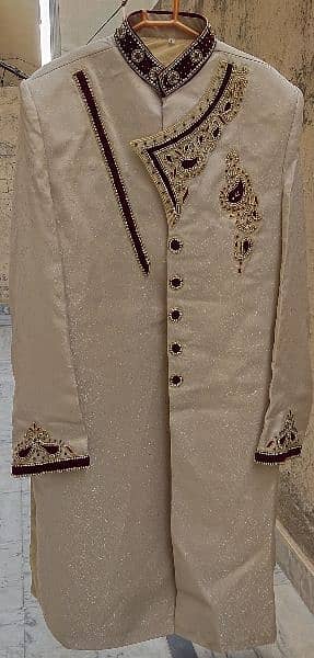 Sherwani + Turban + Khussa for sale (One time used only) 8