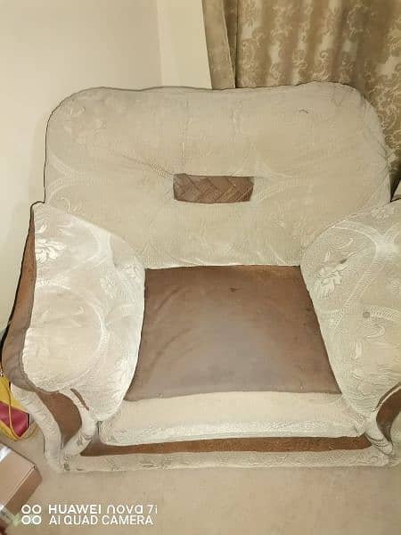 7 seater sofa set velet golden brown 4