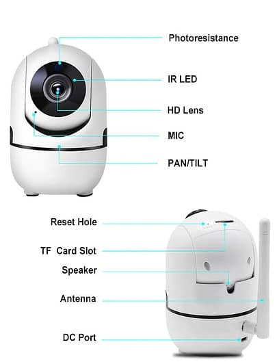 Wireless CCTV Camera with Two-way Talk. 7