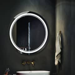 Round LED Bathroom Mirror For Decor And Office Decor 0